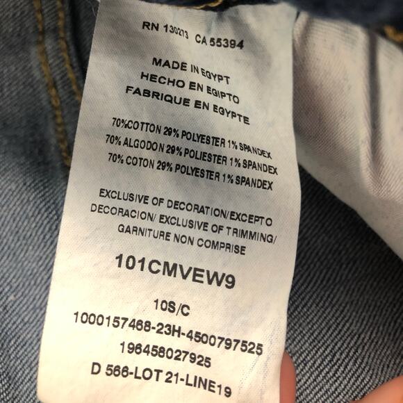 Vintage Lee Women's Bootcut Leg Mid-Rise Blue Jeans Denim Size 10 Short 5-Pocket - Picture 5 of 6